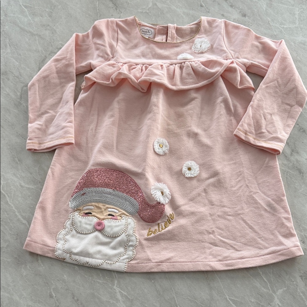 Mud Pie girl 3 T Santa Pink Dress with Gold Trim
*NEW* never worn
